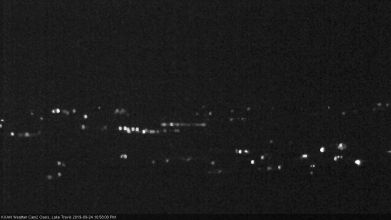 Lake Travis webcam, September 24, 2019 10:00 PM CT