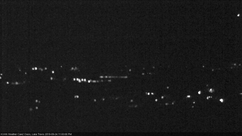 Lake Travis webcam, September 24, 2019 10:05 PM CT
