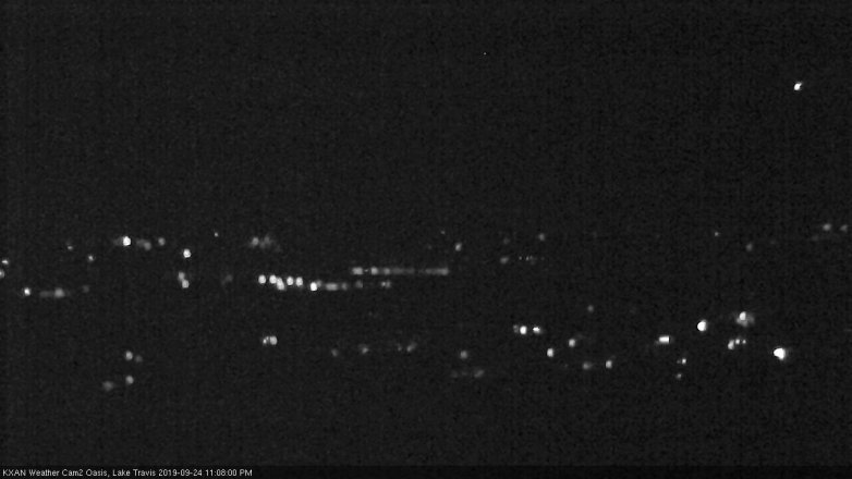 Lake Travis webcam, September 24, 2019 10:10 PM CT