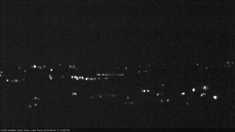 Lake Travis webcam, September 24, 2019 10:15 PM CT