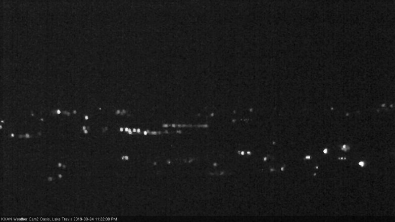 Lake Travis webcam, September 24, 2019 10:25 PM CT