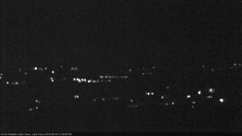 Lake Travis webcam, September 24, 2019 10:30 PM CT