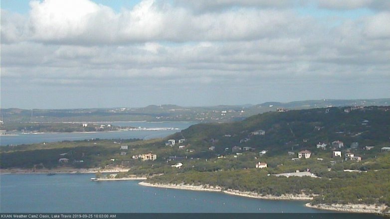 Lake Travis webcam, September 25, 2019 9:05 AM CT