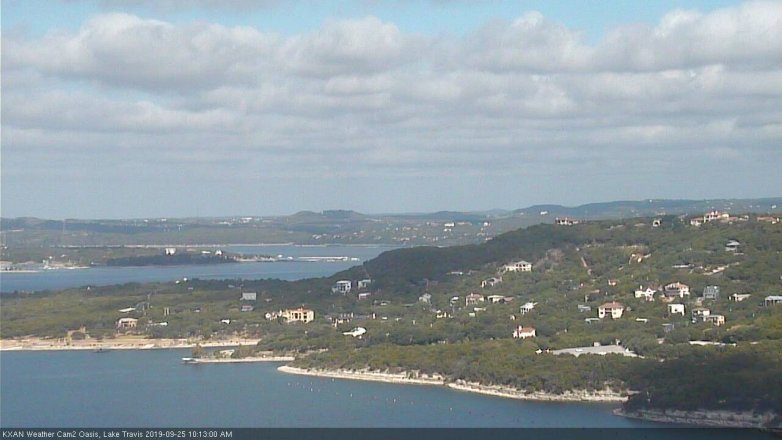 Lake Travis webcam, September 25, 2019 9:15 AM CT