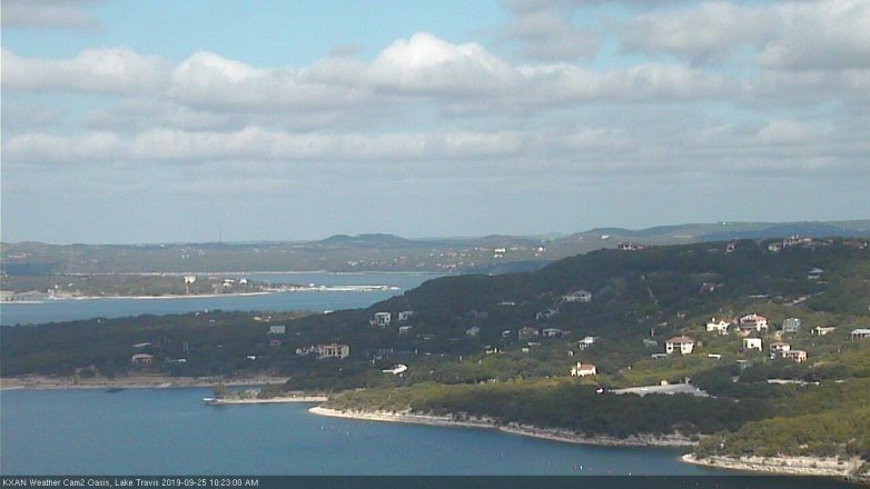 Lake Travis webcam, September 25, 2019 9:25 AM CT