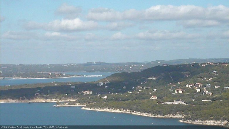 Lake Travis webcam, September 25, 2019 9:35 AM CT