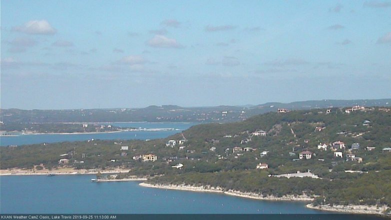 Lake Travis webcam, September 25, 2019 10:15 AM CT