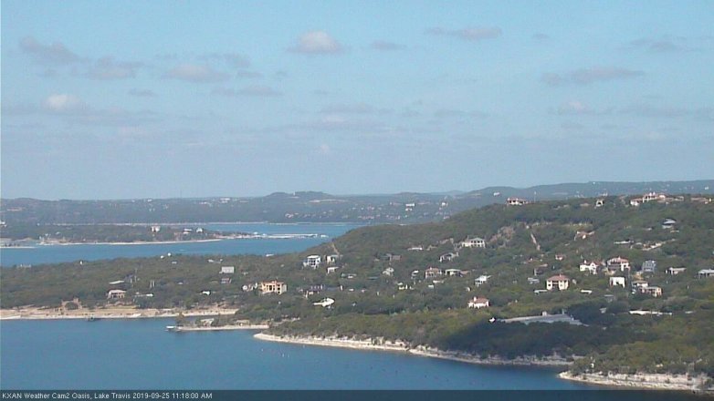 Lake Travis webcam, September 25, 2019 10:20 AM CT