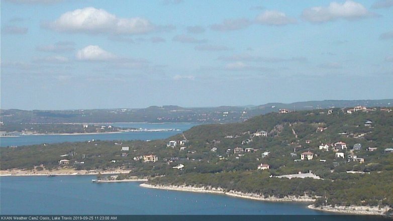 Lake Travis webcam, September 25, 2019 10:25 AM CT