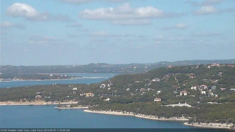 Lake Travis webcam, September 25, 2019 10:30 AM CT