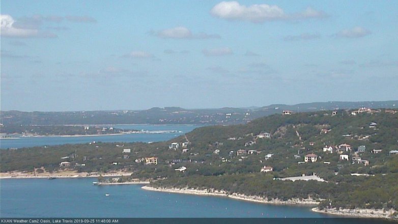Lake Travis webcam, September 25, 2019 10:50 AM CT
