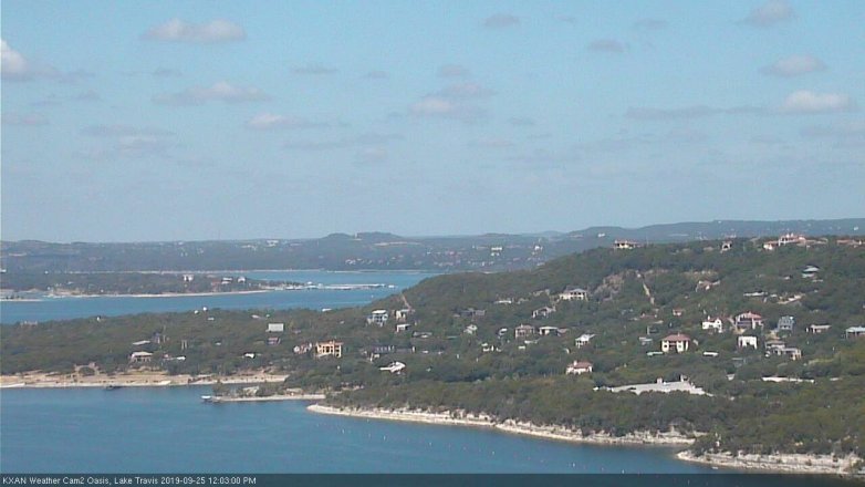Lake Travis webcam, September 25, 2019 11:05 AM CT