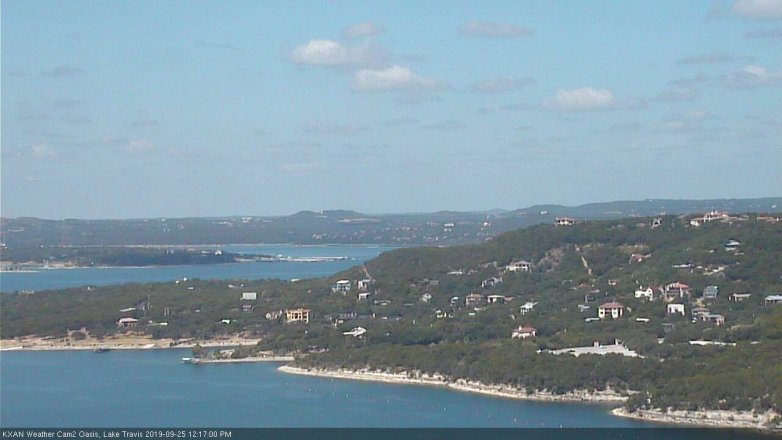 Lake Travis webcam, September 25, 2019 11:20 AM CT