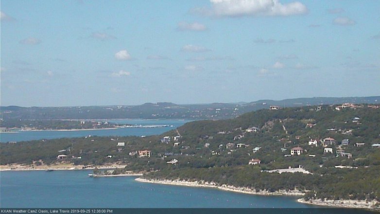 Lake Travis webcam, September 25, 2019 11:40 AM CT