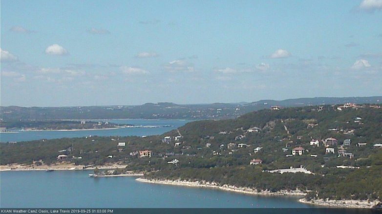 Lake Travis webcam, September 25, 2019 12:05 PM CT