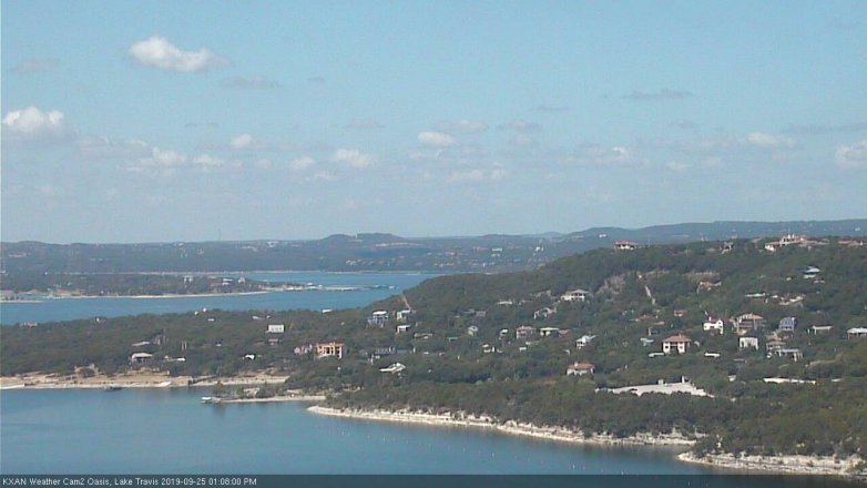 Lake Travis webcam, September 25, 2019 12:10 PM CT