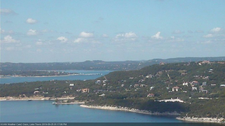 Lake Travis webcam, September 25, 2019 12:20 PM CT