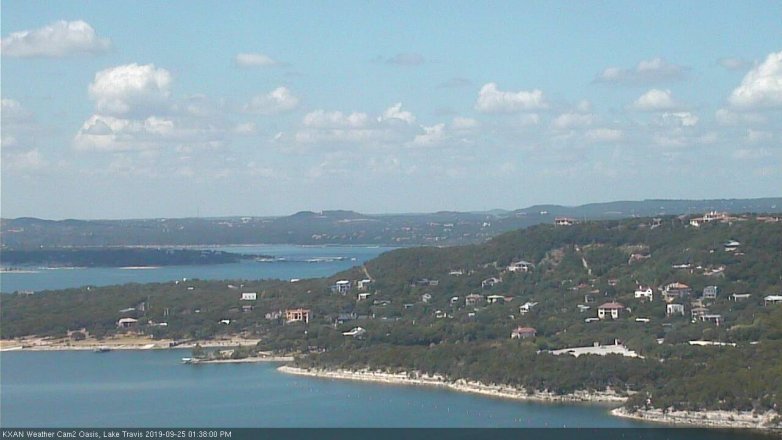 Lake Travis webcam, September 25, 2019 12:40 PM CT