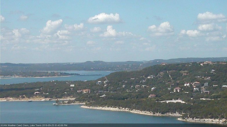 Lake Travis webcam, September 25, 2019 12:45 PM CT