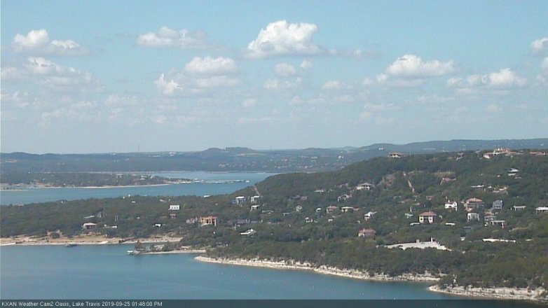 Lake Travis webcam, September 25, 2019 12:50 PM CT