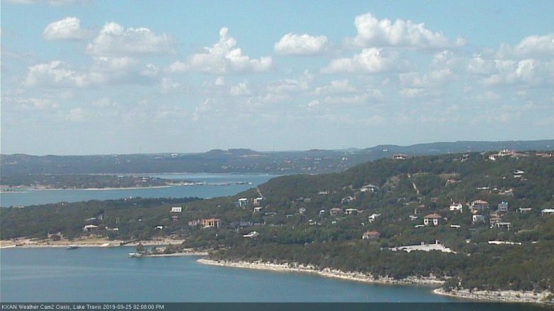 Lake Travis webcam, September 25, 2019 1:10 PM CT