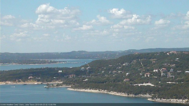Lake Travis webcam, September 25, 2019 1:15 PM CT