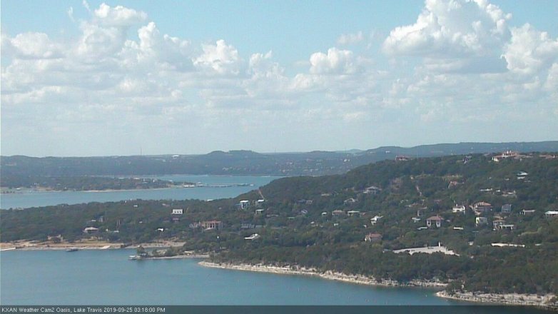 Lake Travis webcam, September 25, 2019 2:20 PM CT