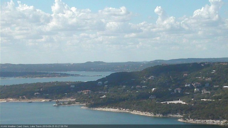 Lake Travis webcam, September 25, 2019 2:30 PM CT