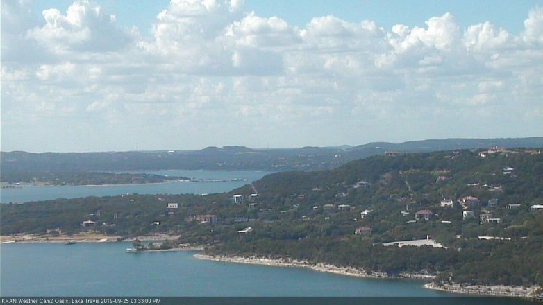 Lake Travis webcam, September 25, 2019 2:35 PM CT