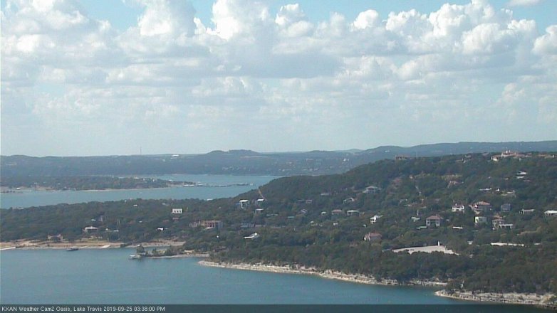 Lake Travis webcam, September 25, 2019 2:40 PM CT