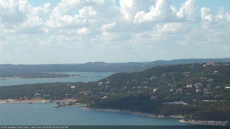 Lake Travis webcam, September 25, 2019 2:50 PM CT
