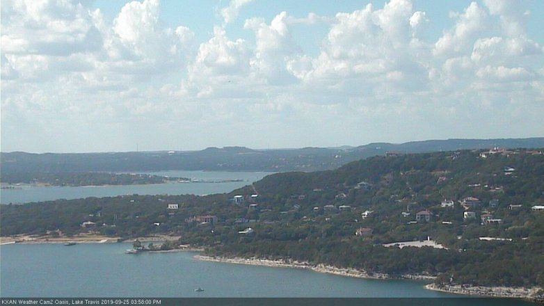 Lake Travis webcam, September 25, 2019 3:00 PM CT