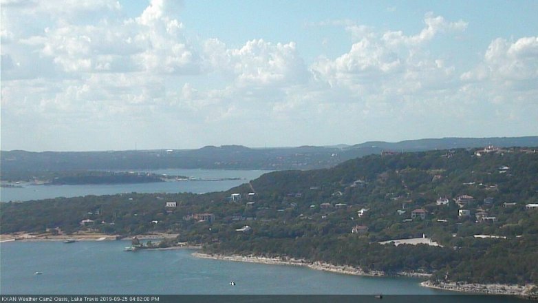 Lake Travis webcam, September 25, 2019 3:05 PM CT