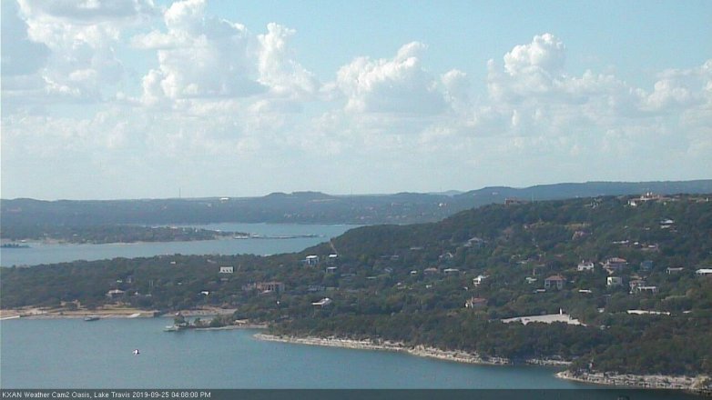 Lake Travis webcam, September 25, 2019 3:10 PM CT