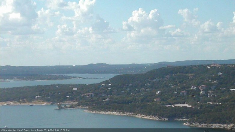 Lake Travis webcam, September 25, 2019 3:15 PM CT