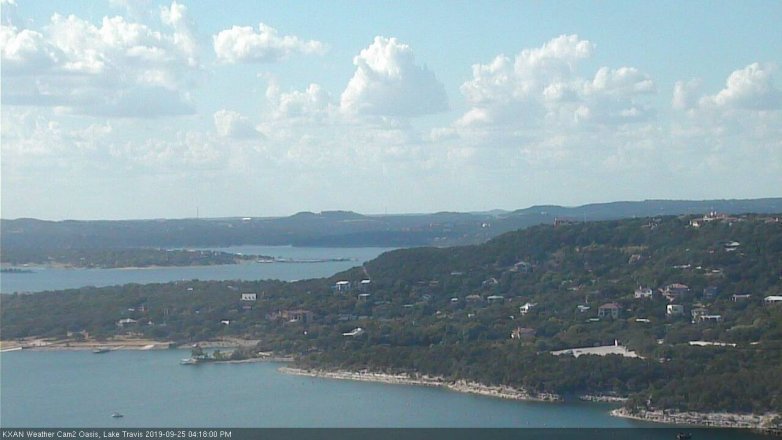 Lake Travis webcam, September 25, 2019 3:20 PM CT