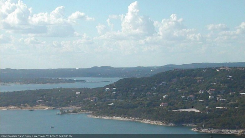 Lake Travis webcam, September 25, 2019 3:25 PM CT