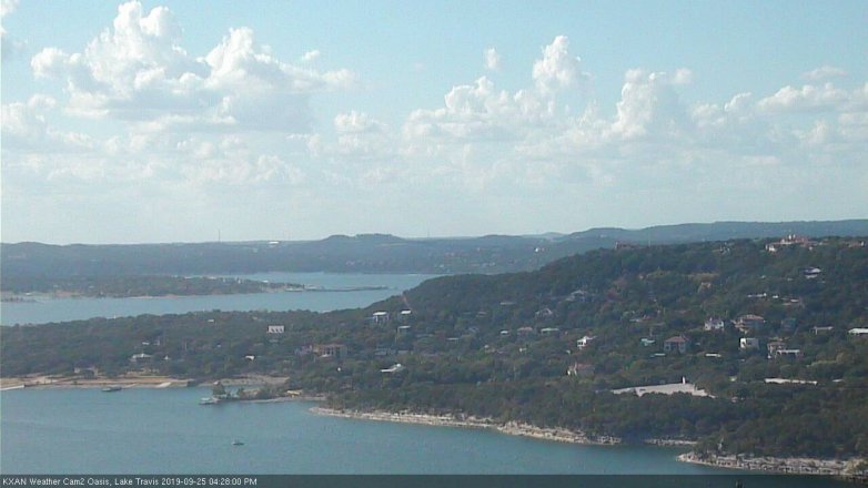 Lake Travis webcam, September 25, 2019 3:30 PM CT