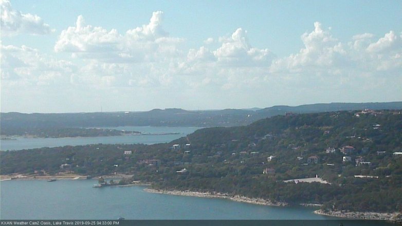 Lake Travis webcam, September 25, 2019 3:35 PM CT