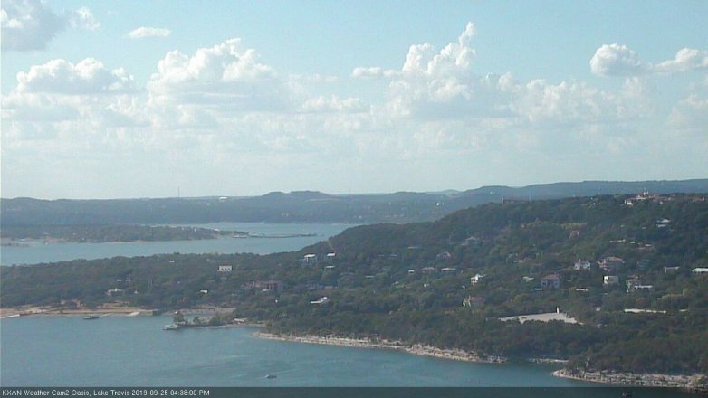 Lake Travis webcam, September 25, 2019 3:40 PM CT