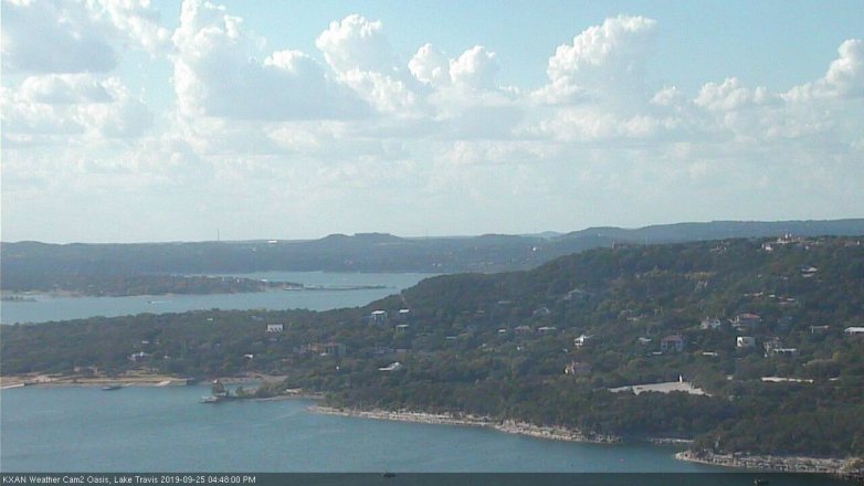 Lake Travis webcam, September 25, 2019 3:50 PM CT