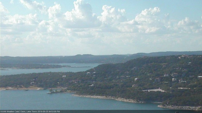 Lake Travis webcam, September 25, 2019 3:55 PM CT