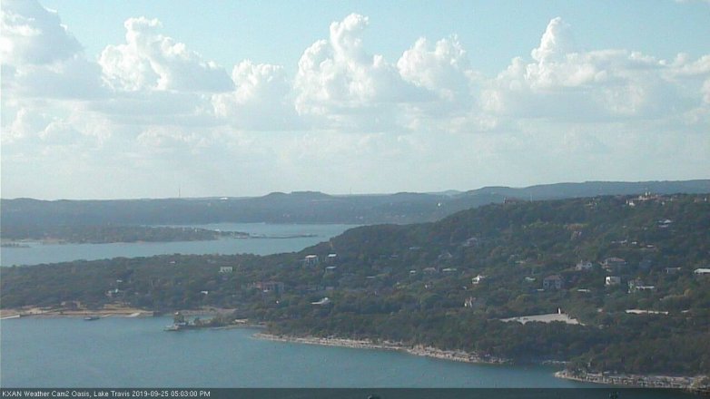 Lake Travis webcam, September 25, 2019 4:05 PM CT