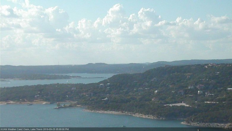 Lake Travis webcam, September 25, 2019 4:10 PM CT