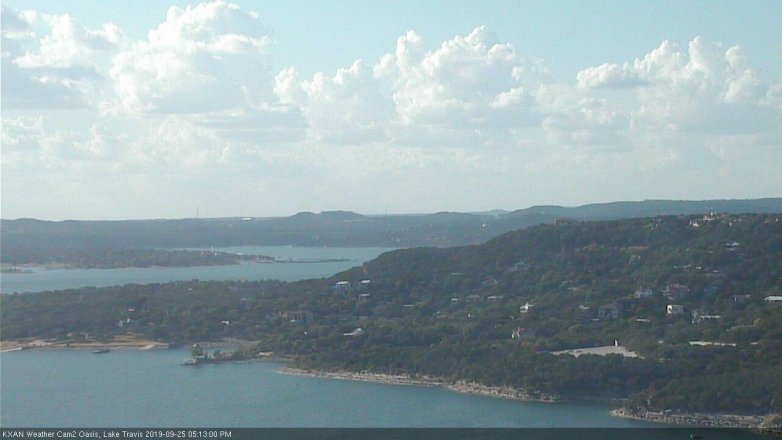 Lake Travis webcam, September 25, 2019 4:15 PM CT