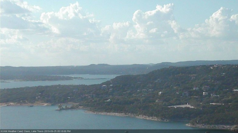 Lake Travis webcam, September 25, 2019 4:20 PM CT