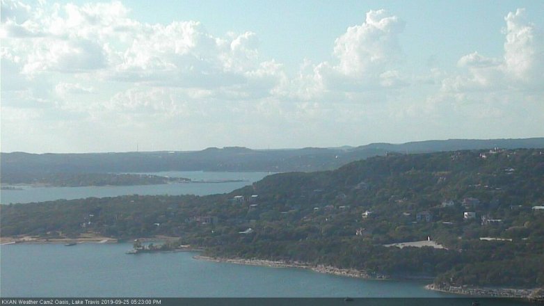 Lake Travis webcam, September 25, 2019 4:25 PM CT