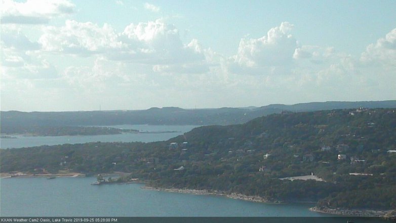 Lake Travis webcam, September 25, 2019 4:30 PM CT