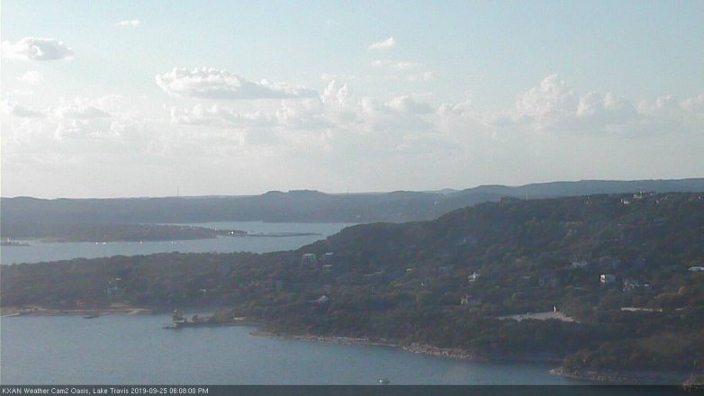 Lake Travis webcam, September 25, 2019 5:10 PM CT