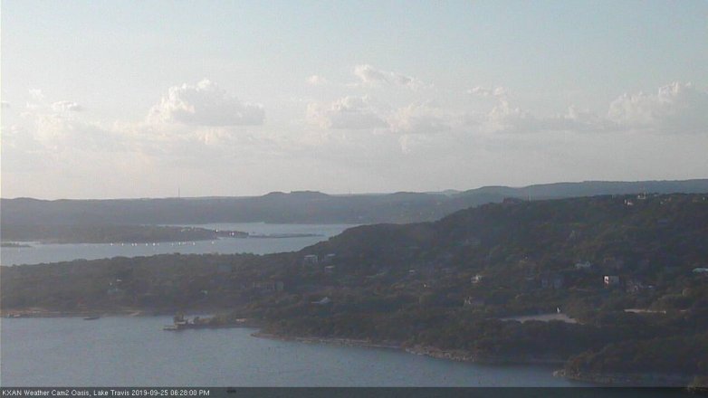 Lake Travis webcam, September 25, 2019 5:30 PM CT